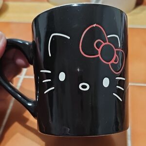 Hello Kitty Black and White Mug